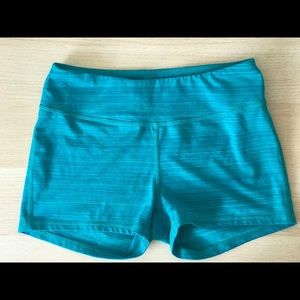 Zella Space Dye Teal Spandex Shorts